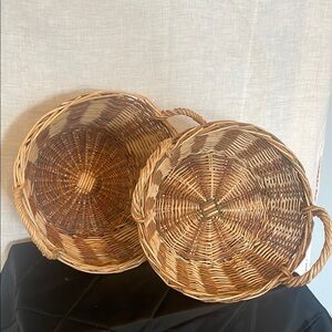 Handwoven Brown Basket Set